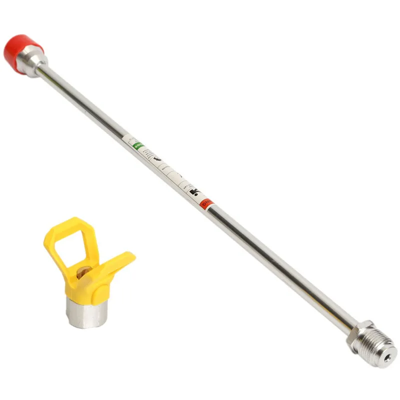 

1PC 20" Airless Sprayer Paint Gun Extension Pole 50cm With Tip Guard Nozzle Seat