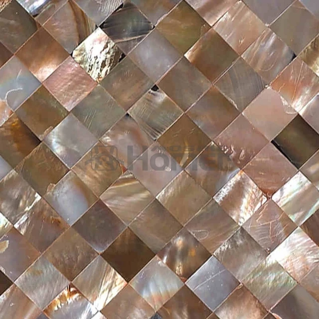 Free Shipping Natural Penguin Shell Seamless Mosaic Tiles Mesh Free Shipping Natural Penguin Shell Seamless Mosaic Tiles Mesh Backing Kitchen Backsplash Shining Brown