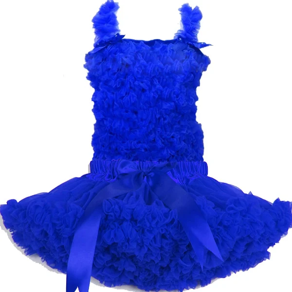 

FREE SHIPPING Baby pettiskirt set chiffon top + skirt pettiskirt,sapphire tutu Dress, Girls Tutu Skirt set 10colors for choose