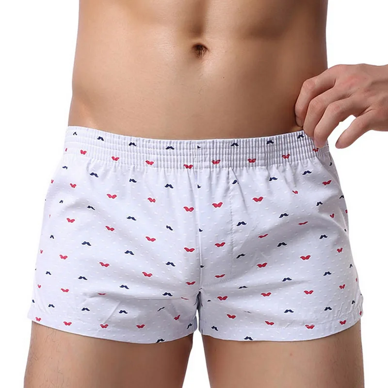 

MoneRffi Men Soft Underwears Men's Comfortable Breathable Underpants Plaid Printing Boxers Four Corner Boxer Homme Wears Boxers