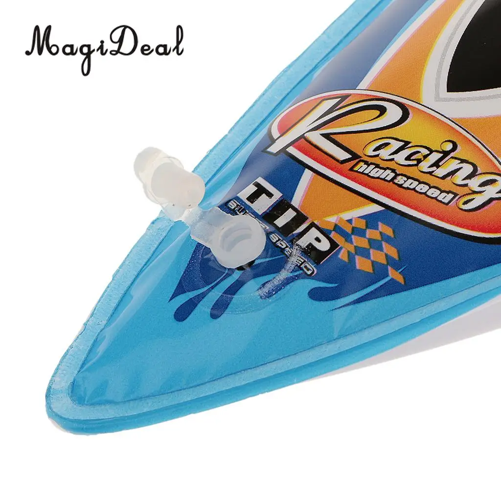 MagiDeal High Quality Kid Plastic Children Inflatable Wind Up Speedboat Boat Pool Bath Toy for Kid Birthday Gift Classic Toys