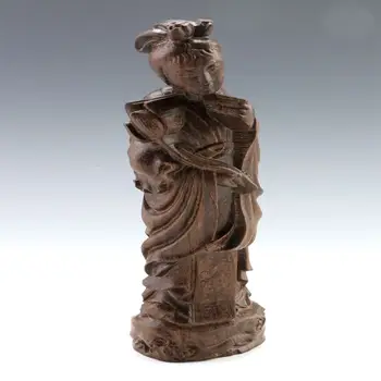 

Old manual aloes wood xiangu statue carving wooden furnishing articles household act the role ofing is tasted, free shipping