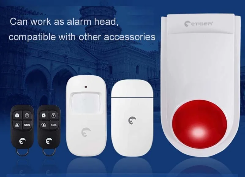 outdoor solar siren