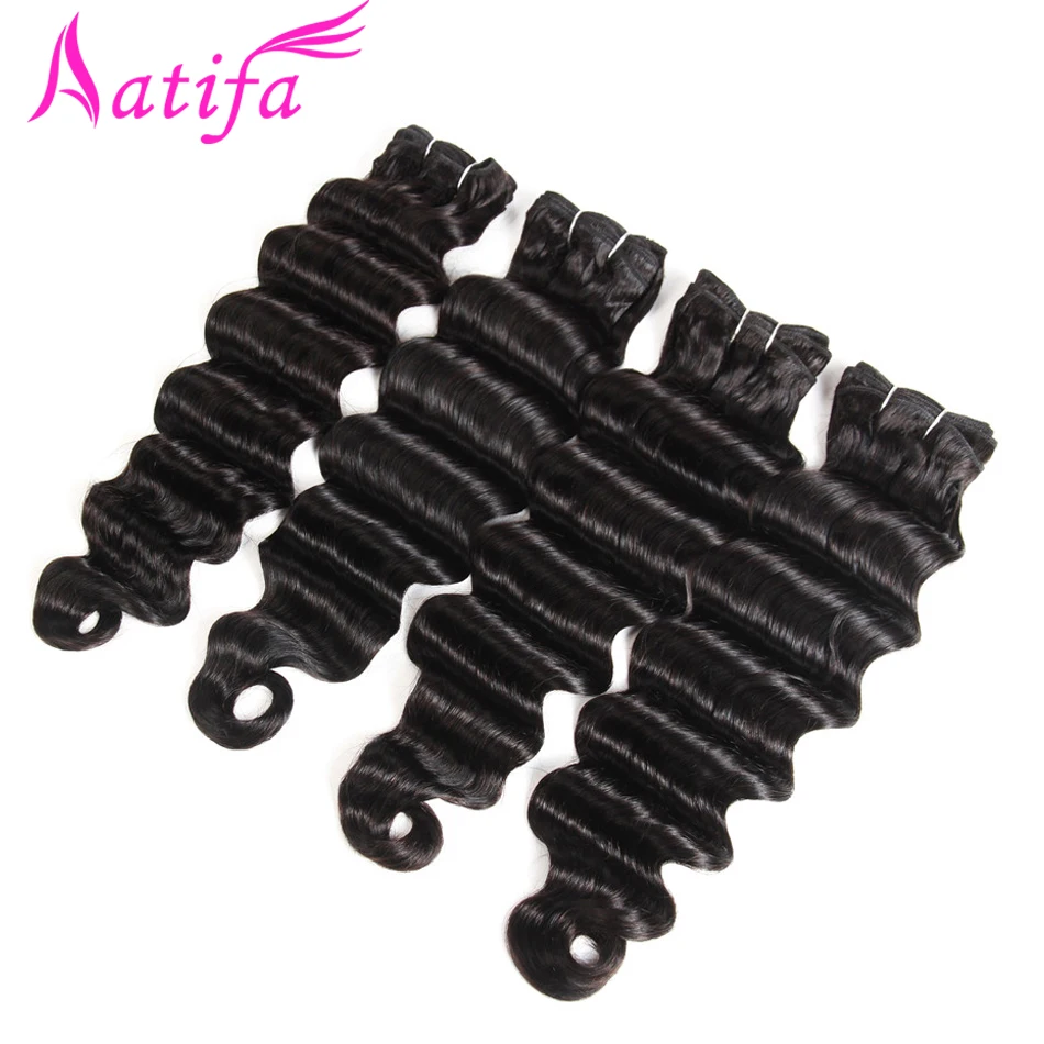 

Loose Deep Wave Bundles Peruvian Hair Bundles Human Hair Extensions 1/3/4 Bundles Deals Remy Hair Weave Bundles natural color