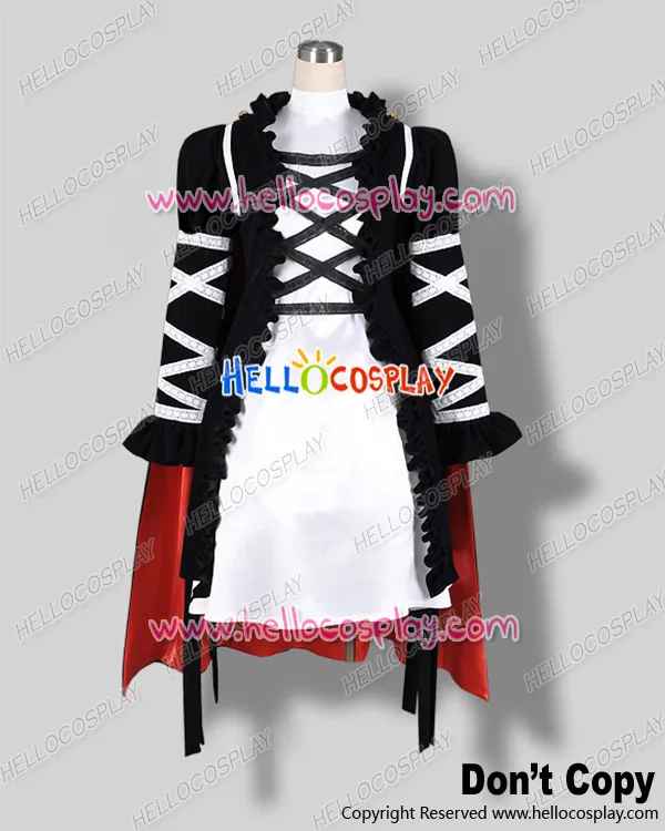 Костюм чёрного и белого цвета для косплея Byakuren Hiziri проект Touhou H008|costumes white|black