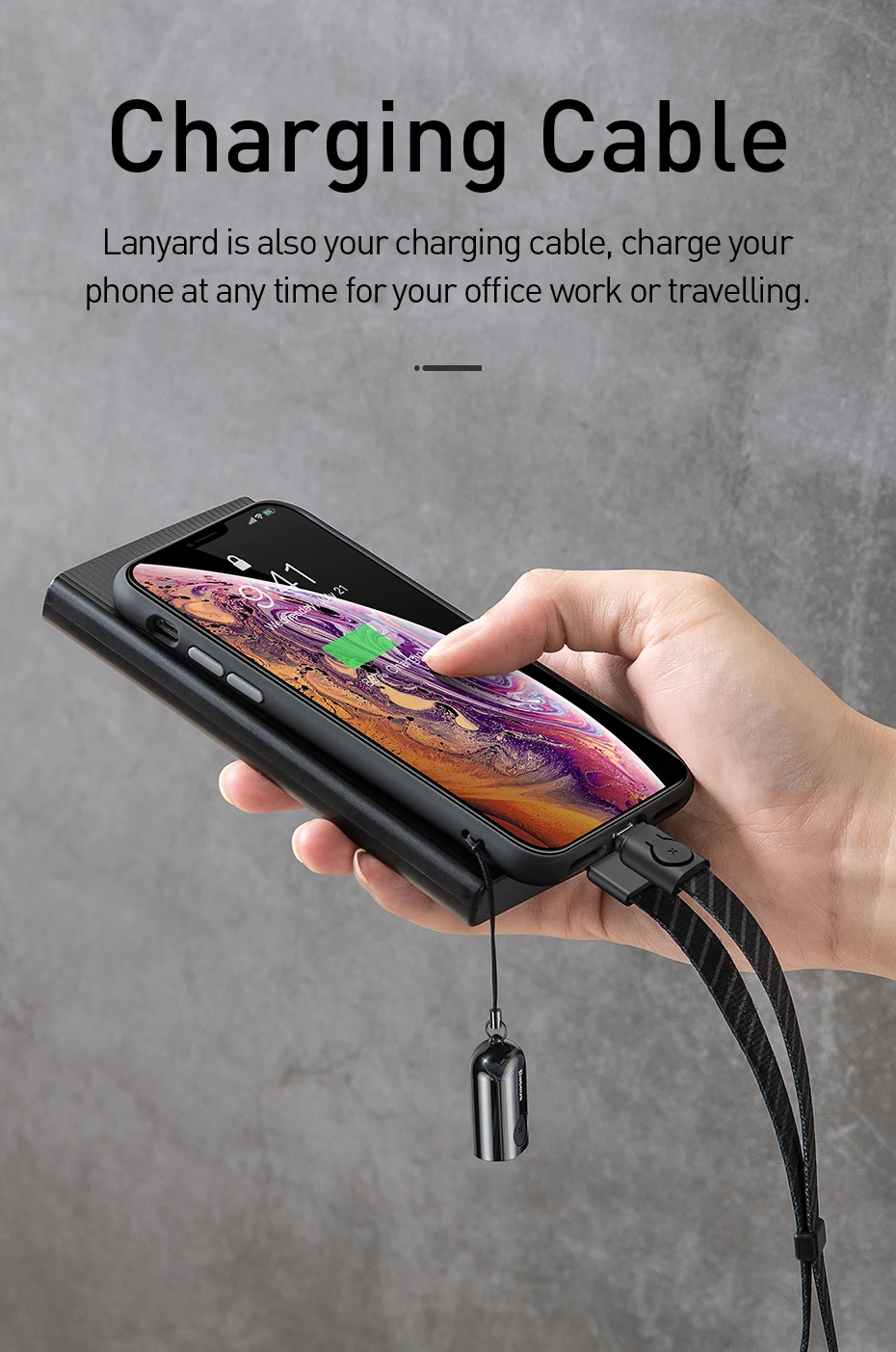 Для usb-кабель с разъемом Lightning для iPhone xs max xr x 8 7 6s plus 5s ipad кабель для быстрой зарядки 2.4A короткий 0,3 m 1m Портативный, на шнурке планшет