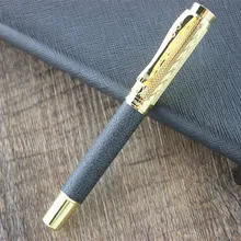 Шариковая ручка dika wen 8026, высокое качество, металлическая шариковая ручка с серебряным зажимом, офисные канцелярские принадлежности, роскошные шариковые ручки для письма, рекламный подарок