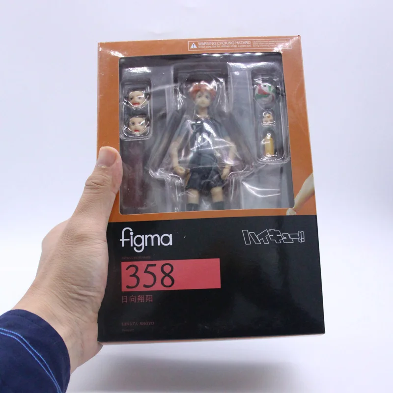 Haikyuu Figma 358 Хината Shoyo ПВХ японский аниме-волейбол фигурки модель игрушки