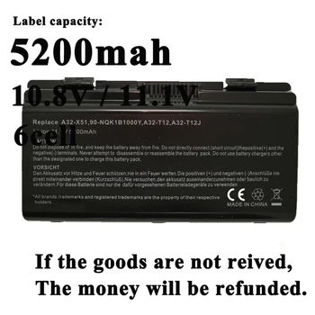 

Laptop Battery For Asus X51C X51H X51L X51R X51RL X58 X58C X58L X58Le A32-X51 A32-T12 A32-XT12 MX45 AT12 T12Jg T12Mg T12Ug