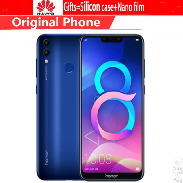 

Global Firmware Huawe Honor 8C 6.26 inch Snapdragon 632 Octa Core 4000Mah 3 Cards VoLTE Face ID Full Screen MobilePhone