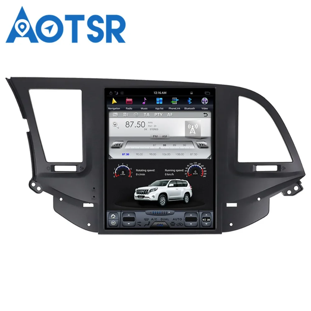 Best Tesla Style 10.4" IPS Screen Android 7.1 for Hyundai Elantra 2016 2017 2018 GPS Navigation DVD Player 1024*600 Multimedia Unit 5