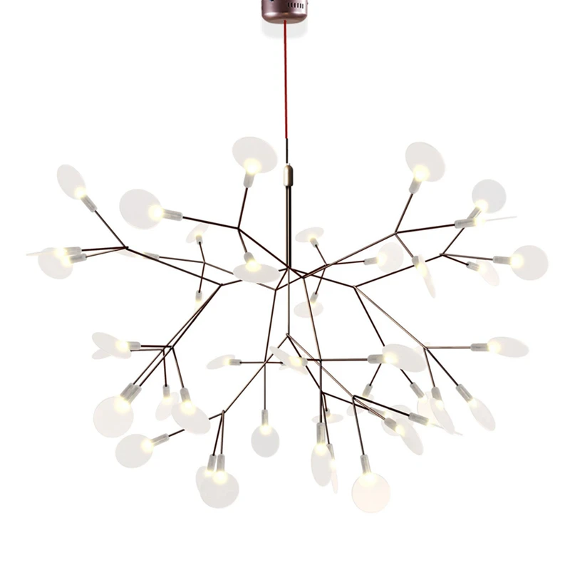 

Post modern Dia.75cm LED Chandelier Light 45 head Firefly Tree branch technique of conductive layers Nordic Art creative Toolery