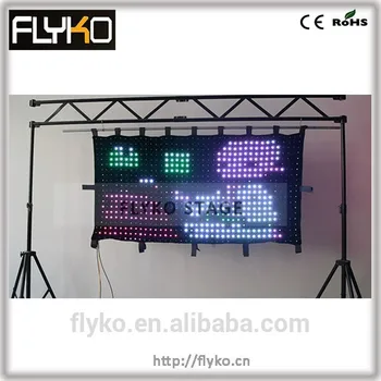 

Free shipping good quality sexy led video curtain China