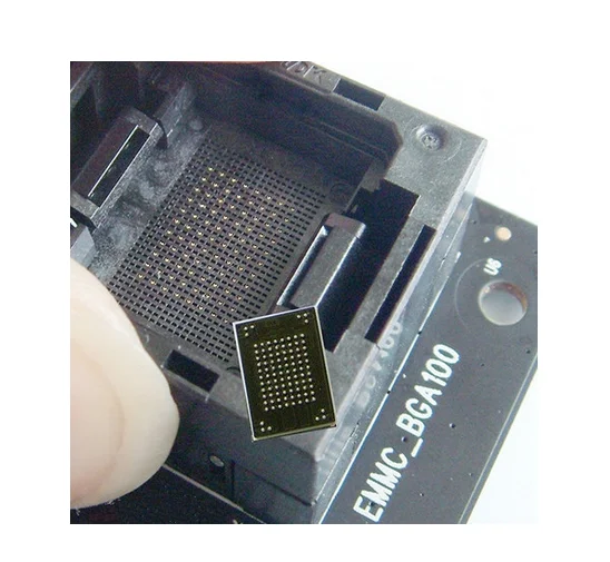 Разъем eMMC100 с USB интерфейсом для тестирования BGA100 Nand flash Размер 12 х18 мм Шаг 1 0 eMMC
