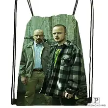 Пользовательские breaking_bad@ 1 Drawstring сумка-рюкзак милый рюкзак дети сумка(черный назад) 31x40 см#2018611-1
