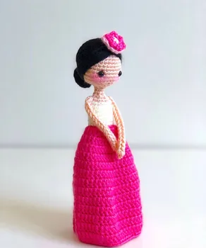 

crochet toys amigurumi handmade DOLL girls rattles model number HH037