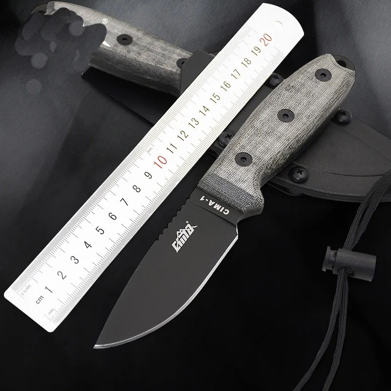 

high quality D2 grade stainless steel fixed blade knife ESEE model full blade version hunting knife camping tool