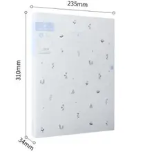 40-page A4 дисплей книга/книга даты прозрачная папка многофункциональная Информация книга папка 2 шт