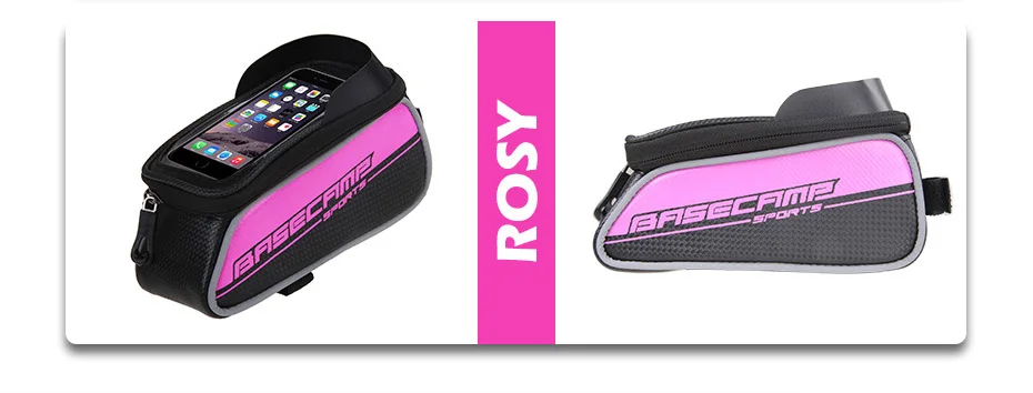 Flash Deal BASECAMP Bike Bag Rainproof Bag For Bicycle Front Tube Cycling Bag Phone Case Frame Bicycle Bag MTB Pannier Bicycle Accessories 19