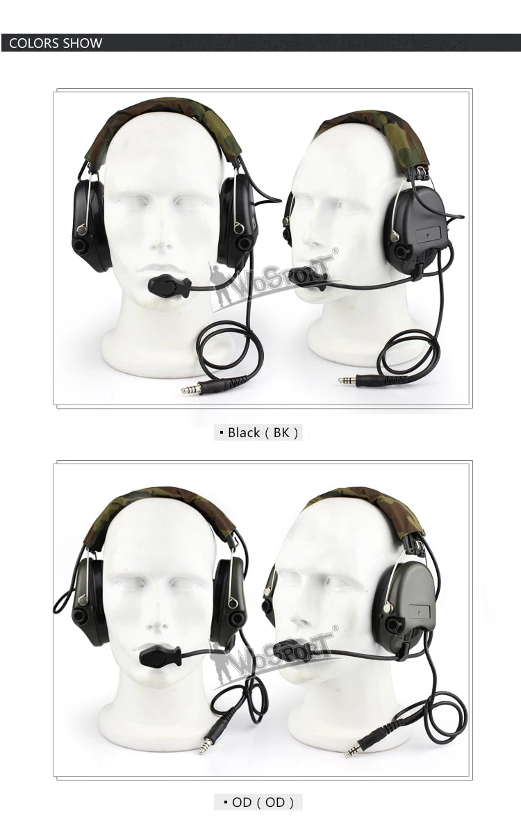 military ar 15 accessories paintball airsoft outdoor CS wargame MSA SORDIN tactical headset for hunting shooting (10)