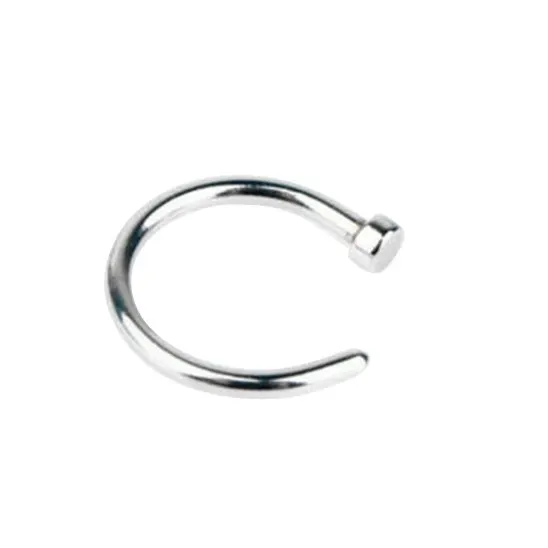 Fake Nose Ring Lip Ring C Clip Lip Piercing Burun Nose Rings Hoop Women Neuspiercing Body Jewelry Earrings Gradation - Окраска металла: Silver