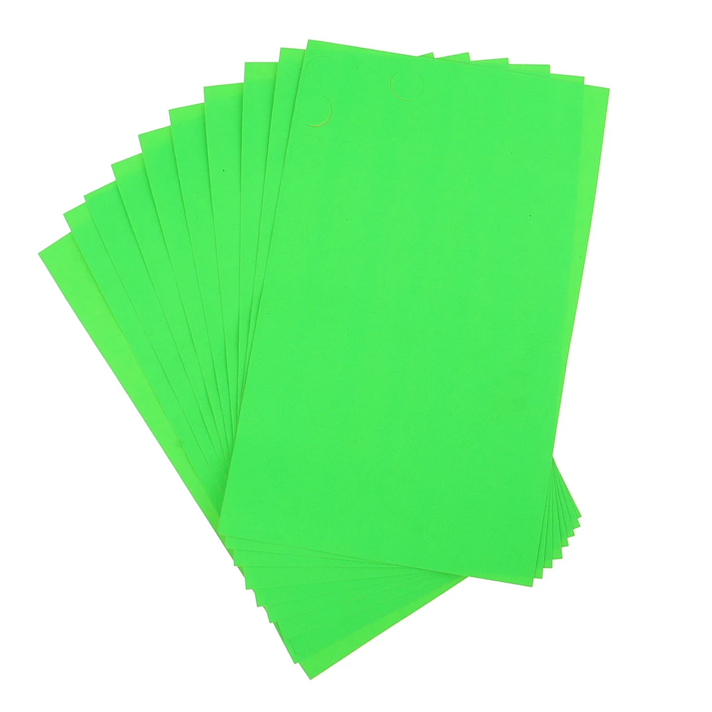  Pack of 10 Sheets Removable Print or Write Color Coding Labels for Lipstick Make Up Accessories