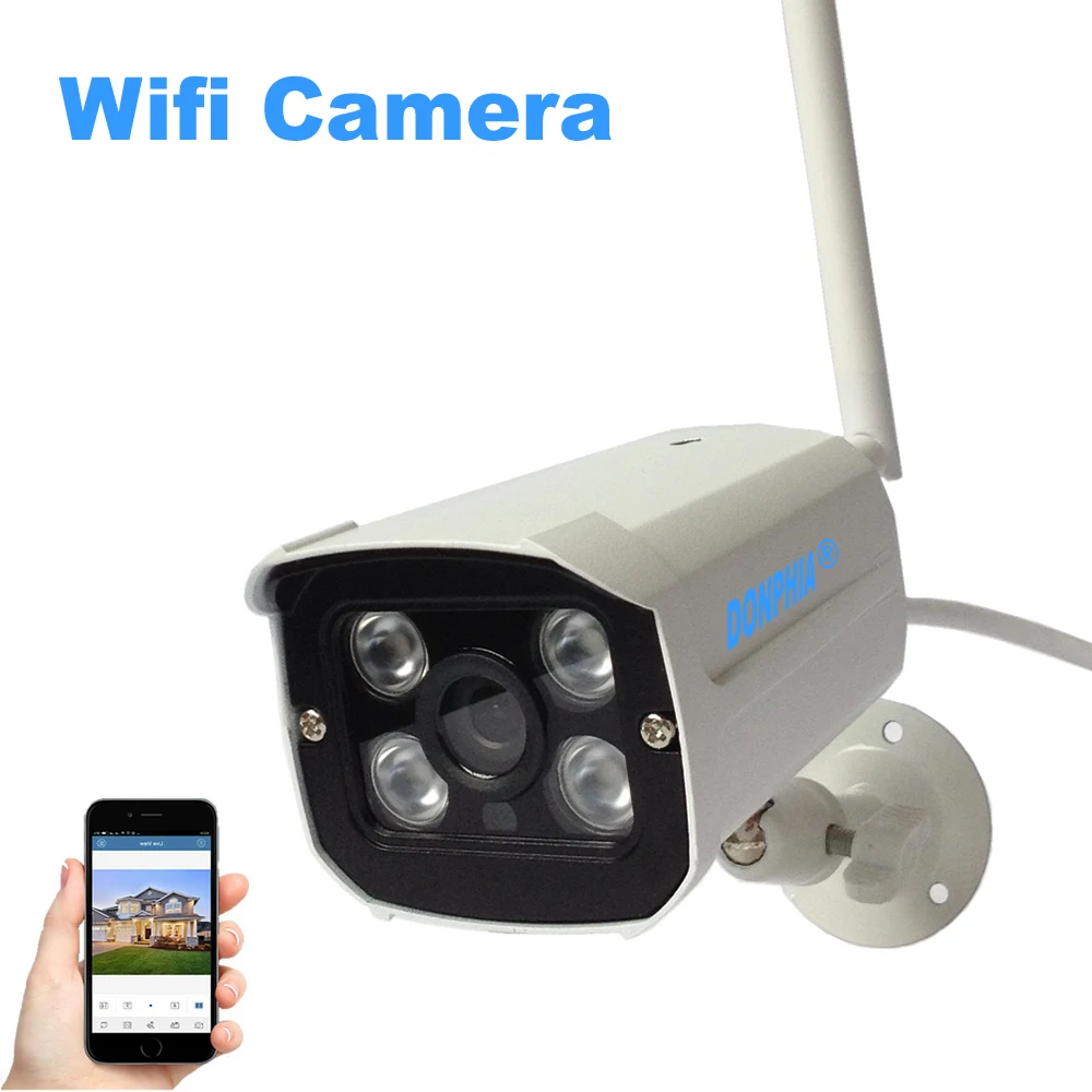 

Wireless IP Camera Wifi 720P Surveillance Security Camera 1MP Waterproof IR Night Vision CCTV Camera 4 Array IR LEDs P2P