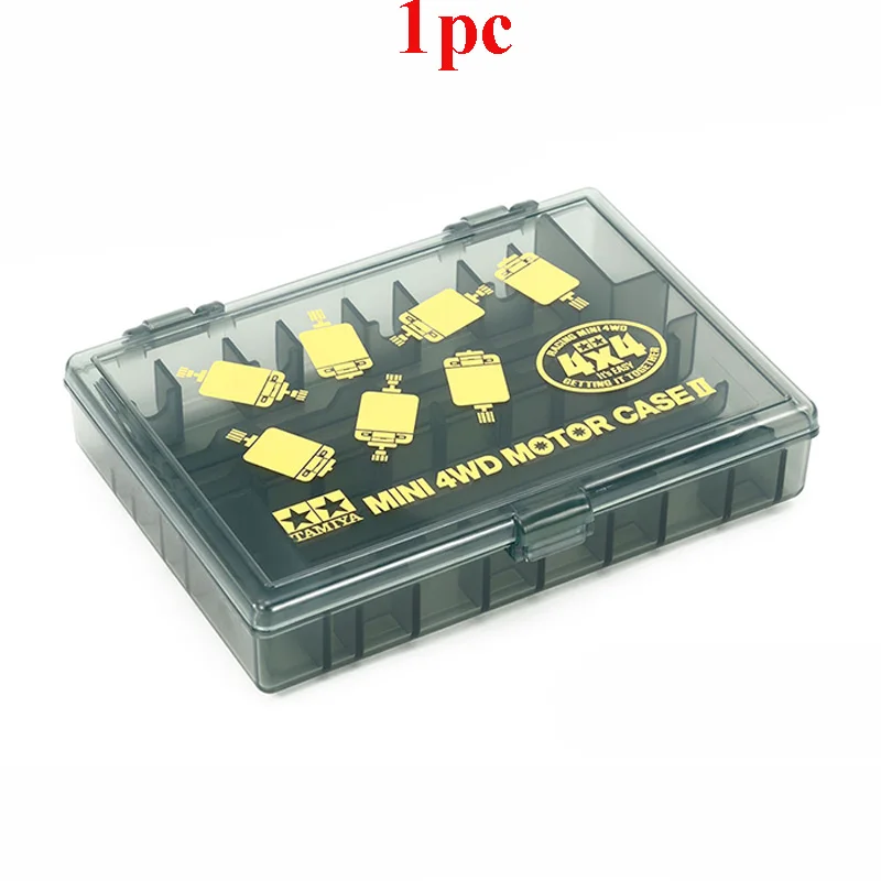 

1PC 95441 Black Transparent Anniversary Motor Box Single Double Head Motor Tool Box for RC Model Car Tamiya Mini 4WD Racing Car