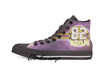 

Minnesota Football Player Rudolph High Top Canvas Shoes Custom Walking shoes