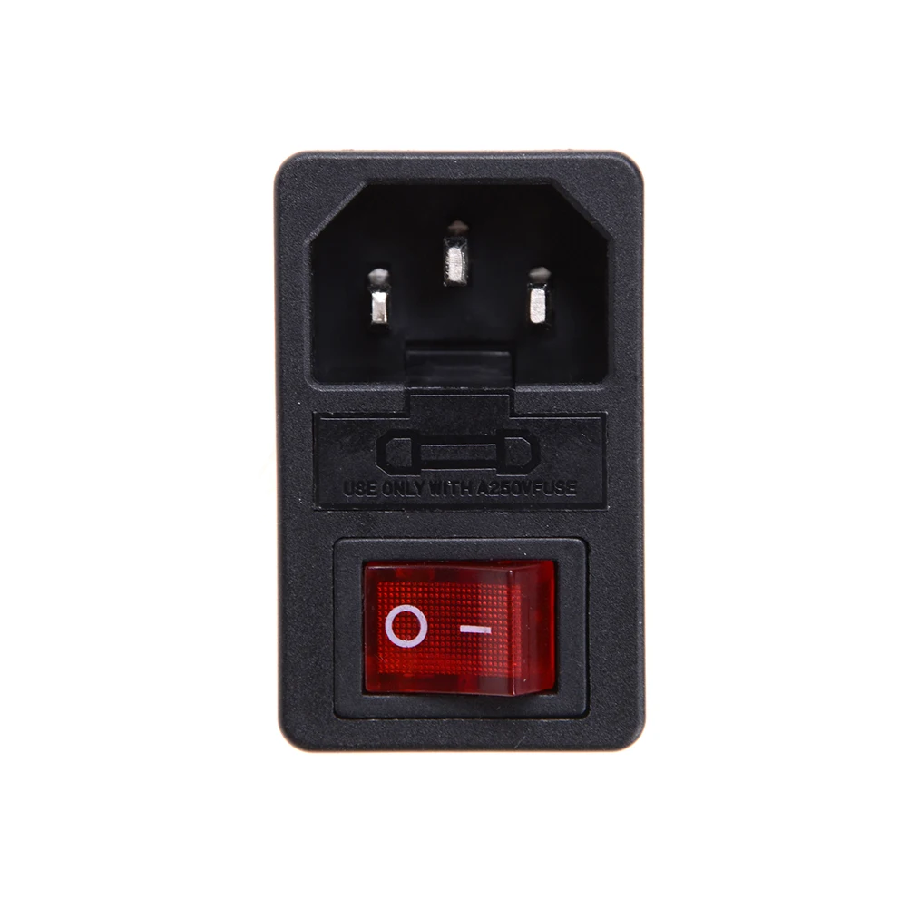 Switches Red Light Power Rocker Switch Power Socket Connector Plug