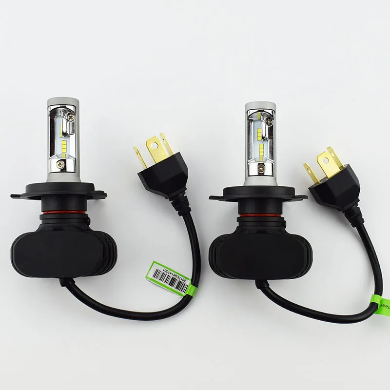 Huiermeimi 2PCS Car Headlight Bulbs 12V 50W 8000LM 6500K CSP LED Chips