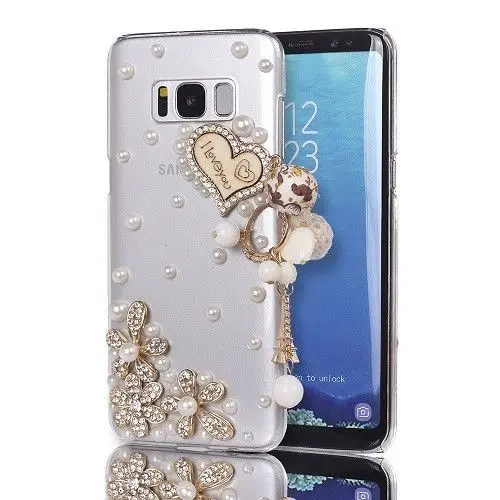 LaMaDiaa 3D Кристалл Алмаз ручной работы Bling чехол для телефона для samsung Galaxy S10 lite S7 edge S8 S9 Plus Note 10 Note8 Модный чехол - Цвет: Love