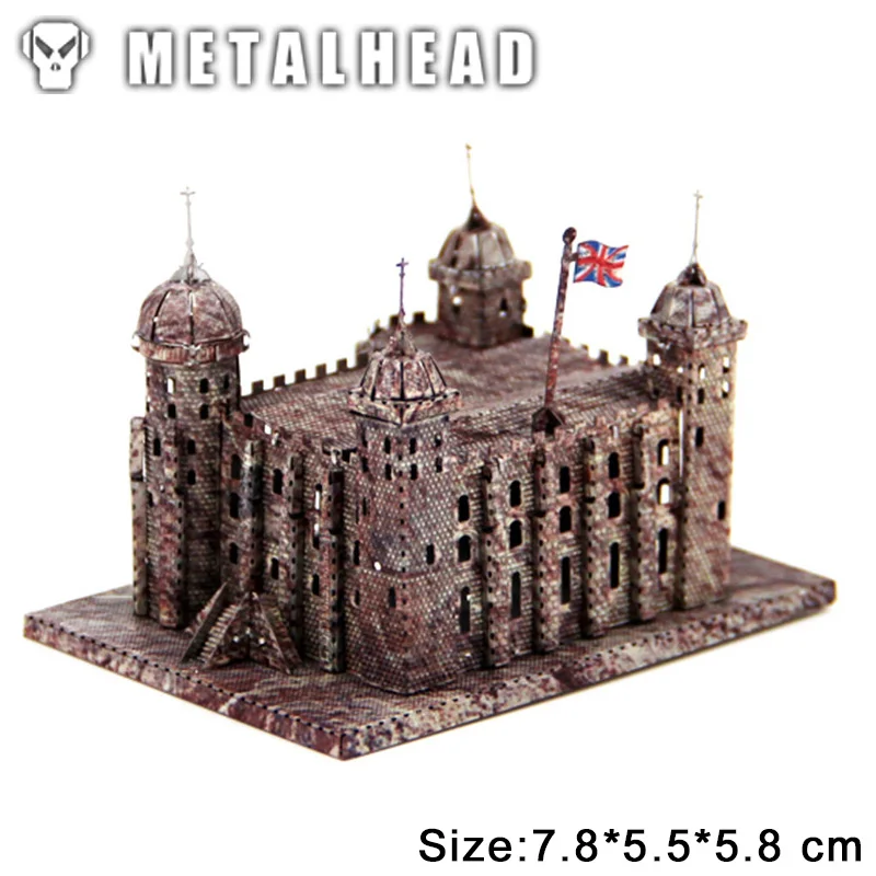 Color Tower of London 3D Stereoscopic Metal Puzzle Nano-dimensional Assembling Model Adult Kids Decoration Collection Toy Gifts 1