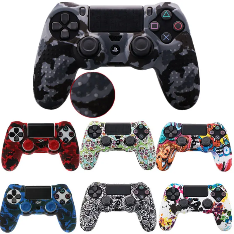 

Soft Silicone Gel Skin Protective Rubber Cover Case for Playstation PS4 PS4 Slim PS4 Pro Wireless Controller Gamepad Accessories