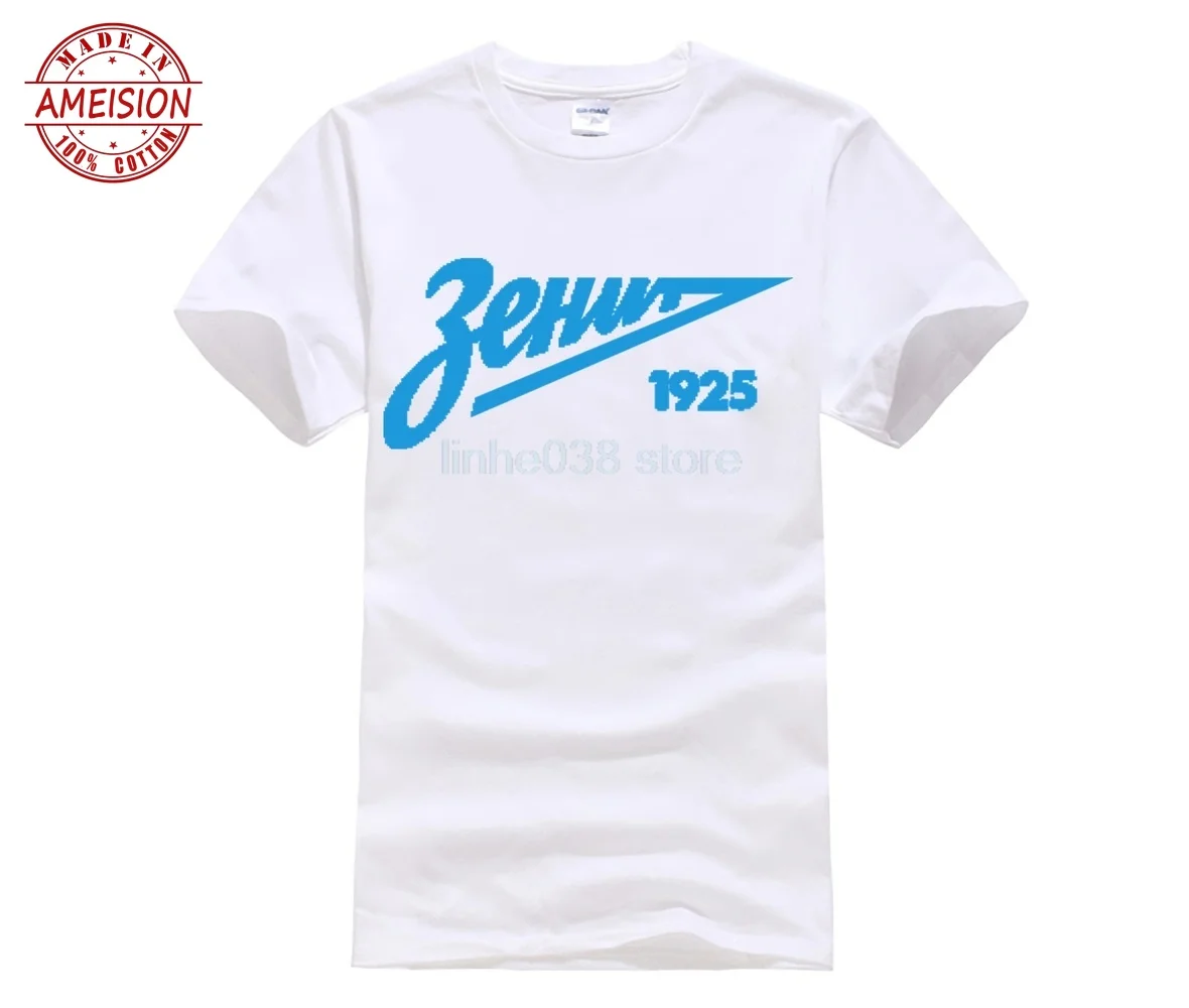

ZENIT ST PETERSBURG Tshirt RUSSIA FOOTBALLER CAMISETA FUTBOL SOCCERER ULTRAS Pure men t shirt graphic print t-shirt