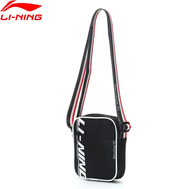 

Li-Ning Unisex The Trend Crossbody Bag 1L Color-block Strap Polyester Leisure LiNing Sports Shoulder Bags ABDP156 BJF147