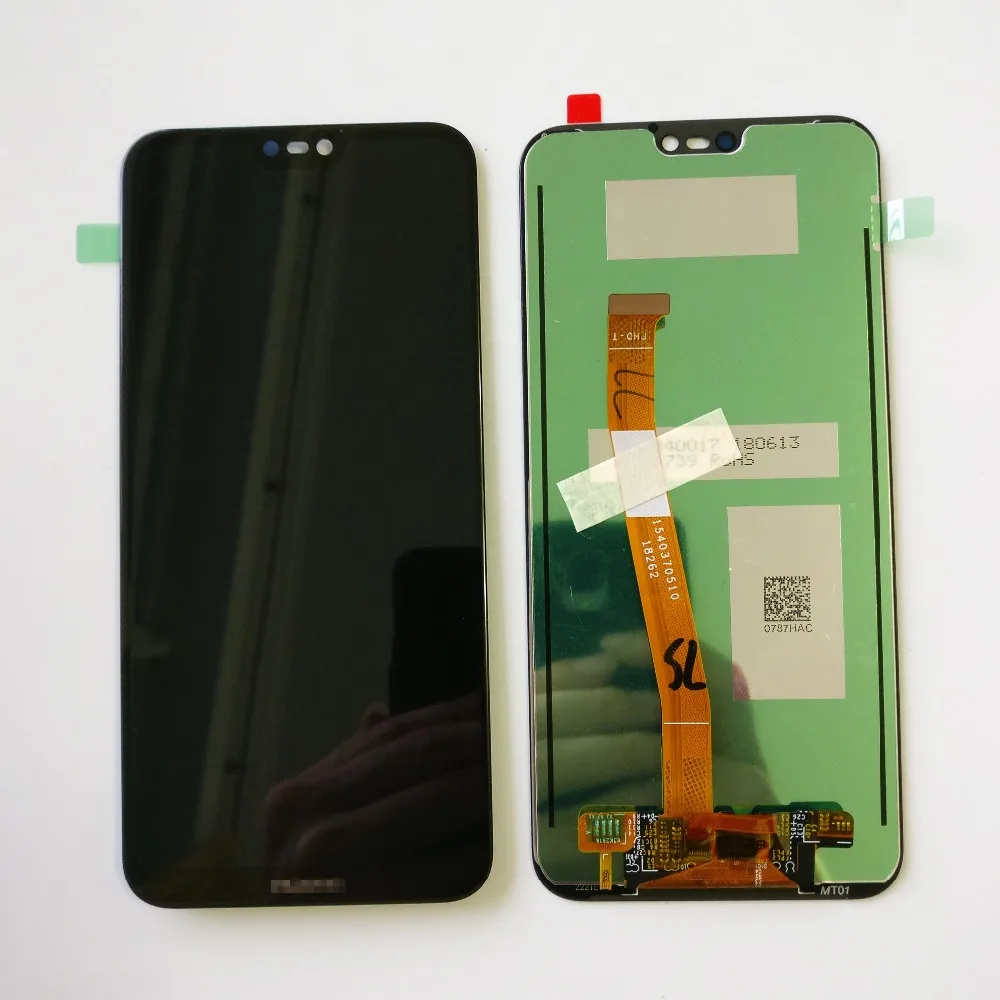 Оригинальный черный/белый для Huawei P20 lite / Nova 3E Полный ЖК дисплей + дигитайзер