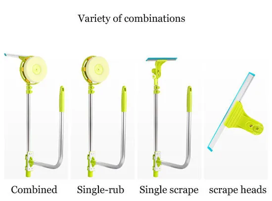 telescopic High-rise window cleaning glass cleaner brush for washing windows Dust brush clean the windows hobot 168 188 (7)