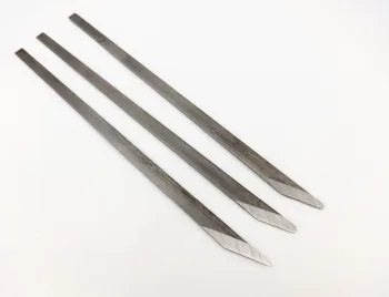

3pcs Replace Blades For Leather Craft French Brass Handle Flat Cutting Cutter Knife - Skiver Beveler Awl Slicker Burnisher Punch