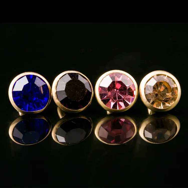 

8mm colorful rhinestone inlay rivets cap stud for bag,wallet, hat, shoe,clothes,leather chocker decoration diy craft accessories