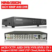 16 Channel AHD DVR 1080P 16CH AHD/CVI/TVI DVR 1920*1080 2MP CCTV Video Recorder Hybrid DVR NVR HVR 5 In 1 Alarm Security System