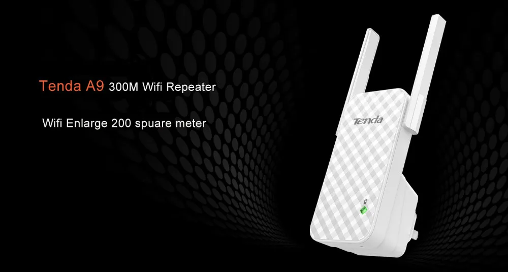 Tenda A9 300 Мбит/с беспроводной WiFi повторитель, беспроводной маршрутизатор WiFi расширитель диапазона расширитель усилитель, WiFi усилитель сигнала клиент+ AP