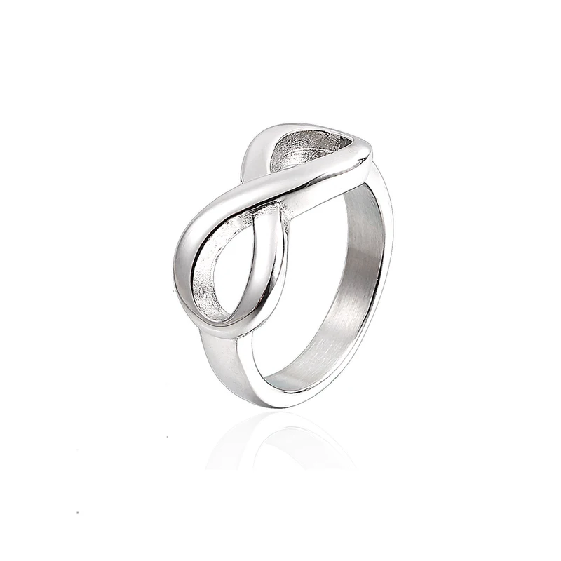 

Stainles Steel Ring for Women Girls Infinity Loop Symbol Forever Endless Love Wedding Band Ring Gift for Friends