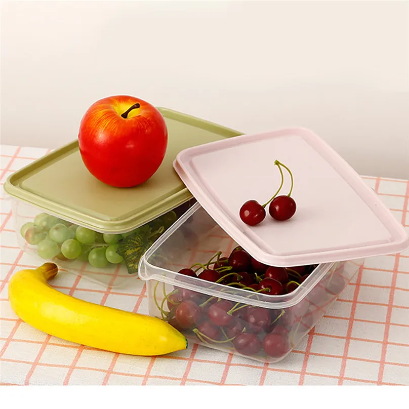1 set of 17 PCS Kitchen Storage Box Sealing Food Preservation Plastic Fresh Pot Container Storage Boxes #3m18 (8)
