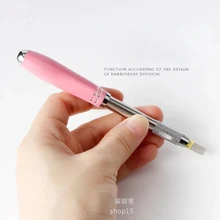 Татуировка Мини масштаб ручка-держатель игл удобная ручка для микроблейдинга со всеми иглами для макияжа бровей/подводки для глаз/татуировка губ поставка