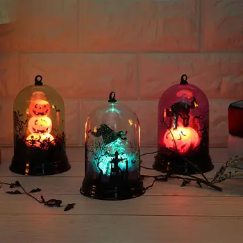 

Halloween Pumpkin Light Witch Light Scene Layout Decoration Decorative Night Light Decoration Party KTV (Battery Self-provide)d