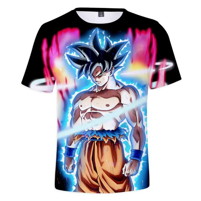 Camiseta Dragon Ball футболка Летняя мода 3D принт Супер Saiyajin Сон Гоку Графический футболки для девочек Мастер Роши для мужчин футболка уличная