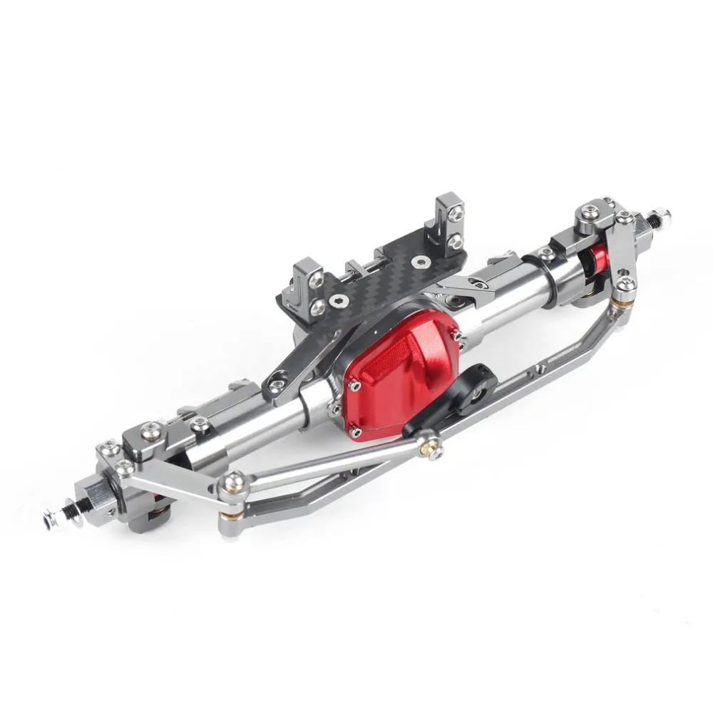 

1 Set 1/10 Rc Car Complete Alloy Front and Rear Axle CNC Machine for 1:10 Rc Crawler AXIAL SCX10 RC4WD D90 Truck Car Part