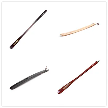 

HOT Sale Professional Wooden Long Handle Shoe Horn Foot Care High Quality Shoehorn Lifter Craft Foot Care Tool