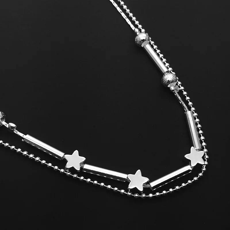 Новые Сексуальные босиком ювелирные изделия плата Звезда бисер Звезда микс дизайн двухэтажный ножной браслет для женщин Девушка ноги браслет